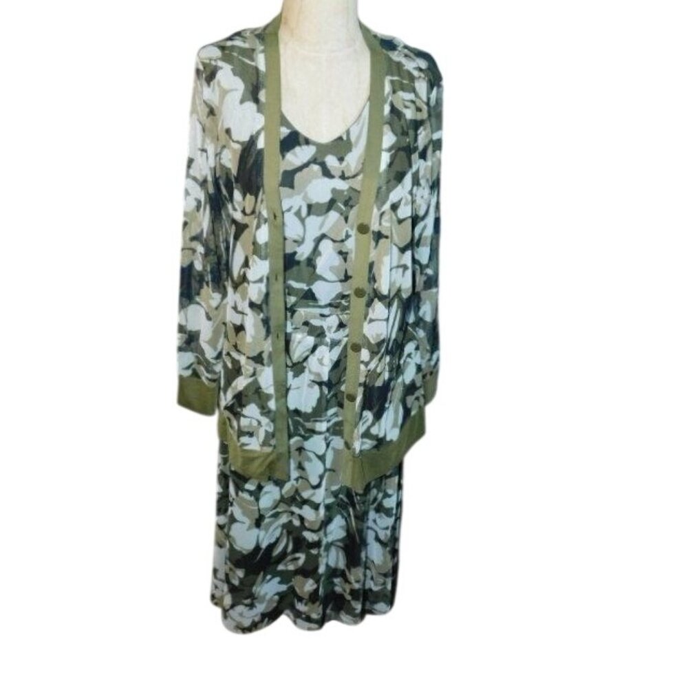 Chico's Size M Medium (1) 3 Piece Skirt, Top Jacket Set